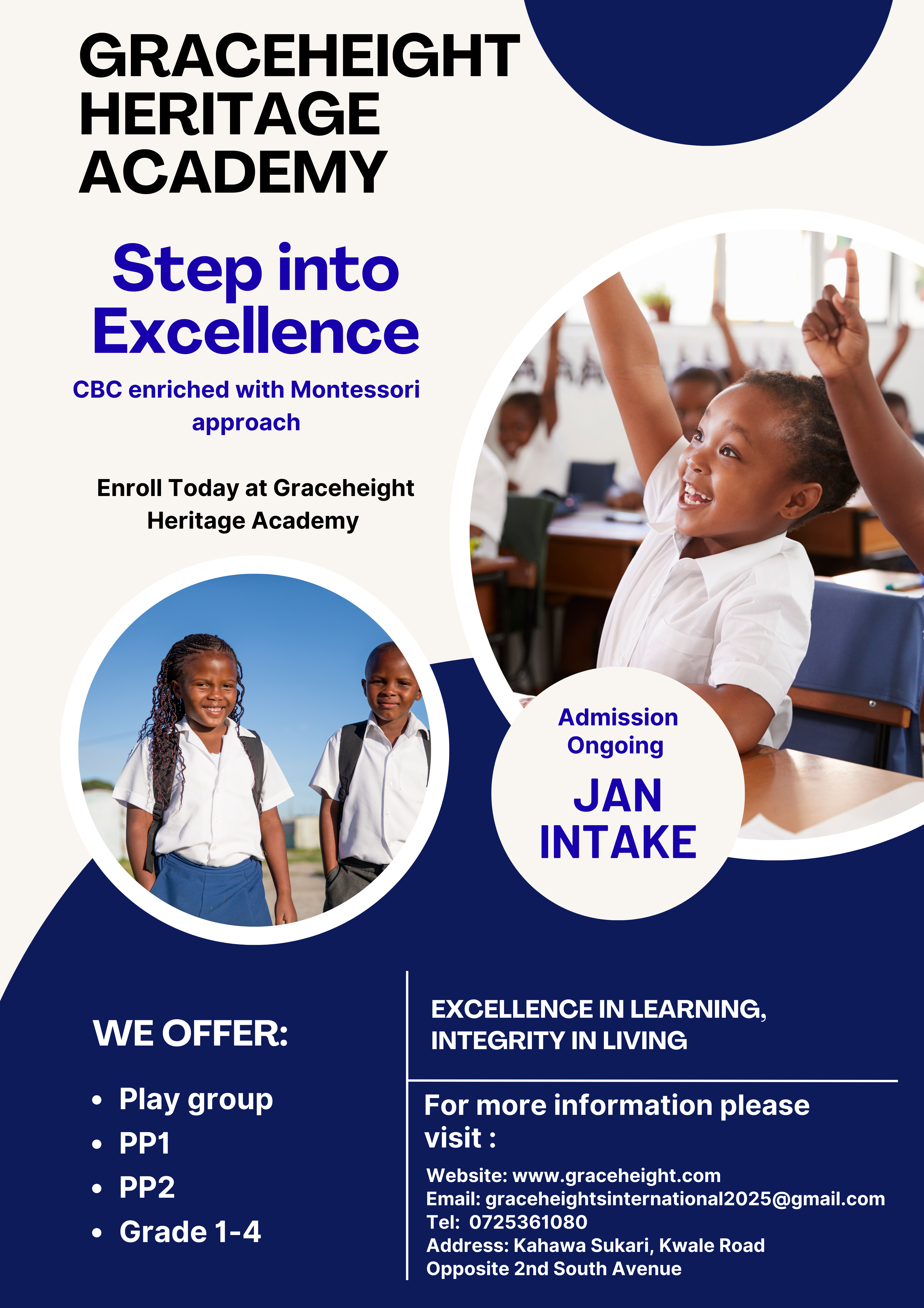 Grace Heights Heritage Academy - January Intake Admission Ongoing